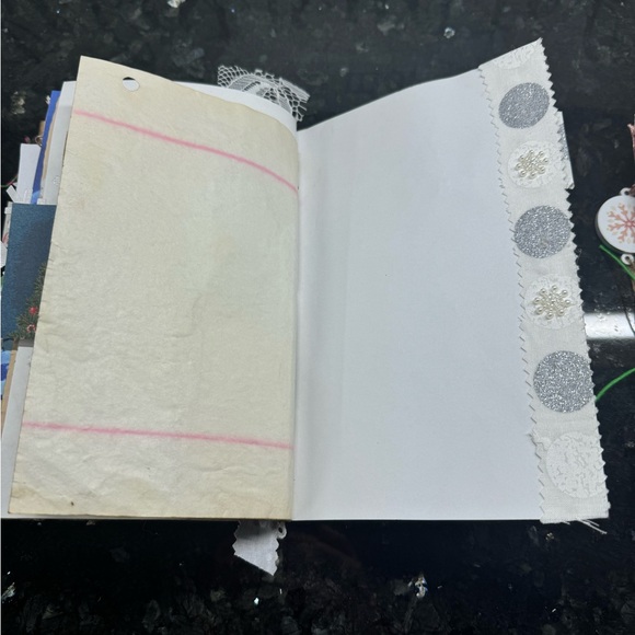 Christmas Junk Journal Signatures Bound Handmade 3 Books absolute gorgeous - Picture 15 of 16
